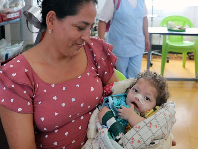 Esteban with Grandmother